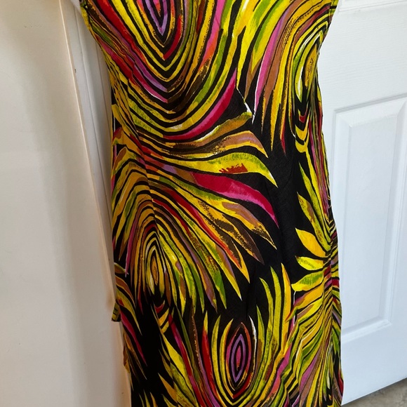 Coco Cabana Colorful Design Lightweight Resort Beach Pool Dress Cover Up Sz M - Picture 8 of 11